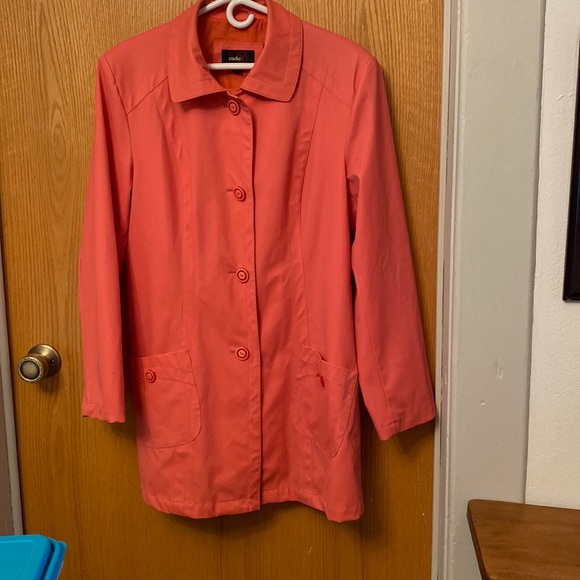 Studio Y Jackets & Coats Studio Y Womens Pink Rain Jacket Poshmark